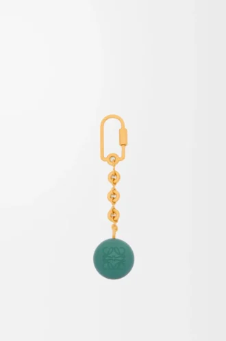 Llavero Pebble vetiver/oro