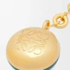 Llavero Pebble vetiver/oro
