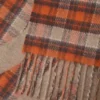 Manta de lana y cachemira Beige/Naranja Manta de lana y cachemira Beige/Naranja