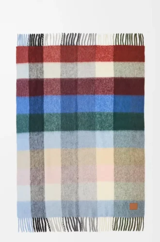 Manta de mezcla de alpaca y lana Multicolor