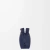 Mini bolso de mano Flamenco en piel de becerro napa azul abismo