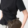 Mini bolso de mano Flamenco en piel de becerro napa Chocolate Mini bolso de mano Flamenco en piel de becerro napa Chocolate