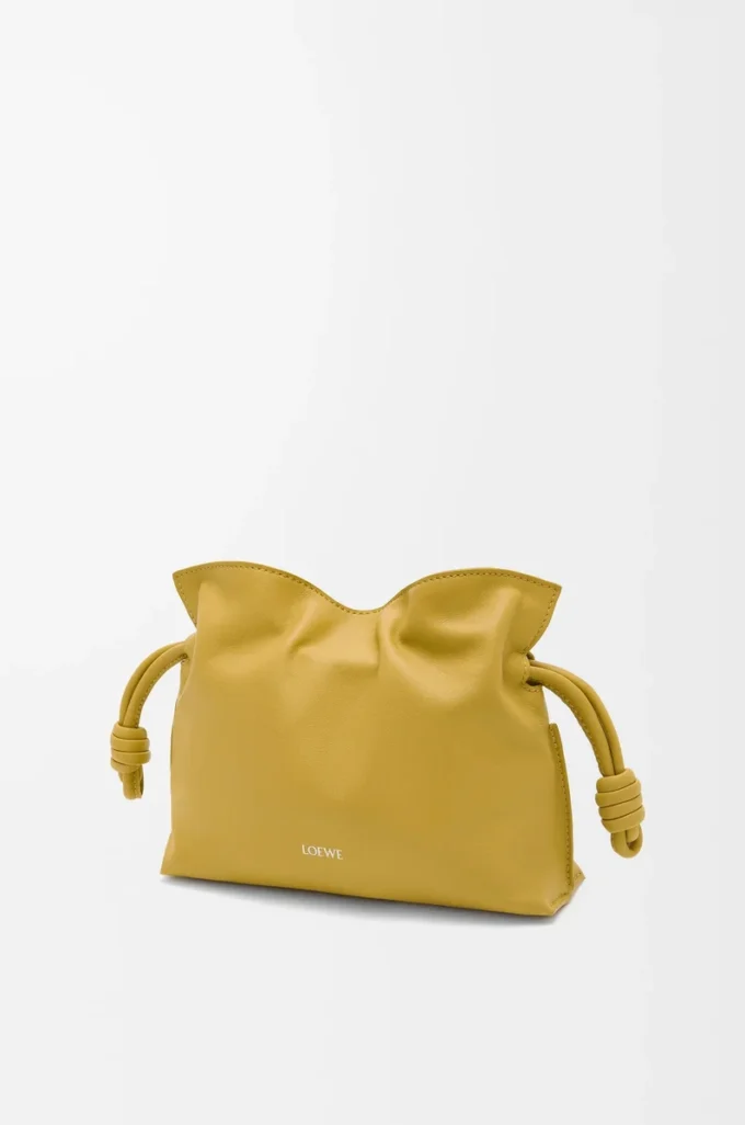 Mini bolso de mano Flamenco en piel de becerro napa Ginger Mini bolso de mano Flamenco en piel de becerro napa Ginger