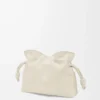 Mini bolso de mano Flamenco en piel de becerro napa Sea Salt