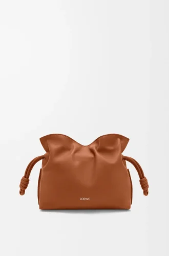 Mini bolso de mano Flamenco en piel de becerro napa Squirrel