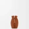 Mini bolso de mano Flamenco en piel de becerro napa Squirrel Mini bolso de mano Flamenco en piel de becerro napa Squirrel