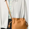 Mini bolso de mano Flamenco en piel de becerro napa Warm Desert