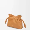 Mini bolso de mano Flamenco en piel de becerro napa Warm Desert