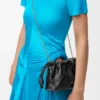 Mini bolso Flamenco en piel de anguila Negro Mini bolso Flamenco en piel de anguila Negro