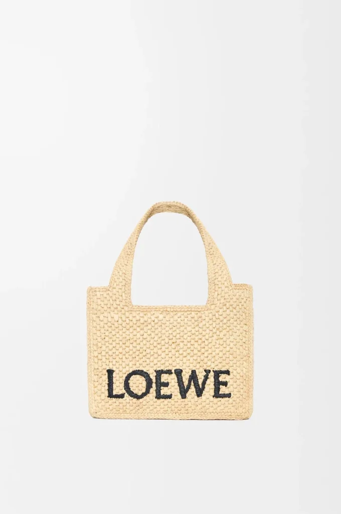 Mini bolso LOEWE Font en rafia natural Mini bolso LOEWE Font en rafia natural