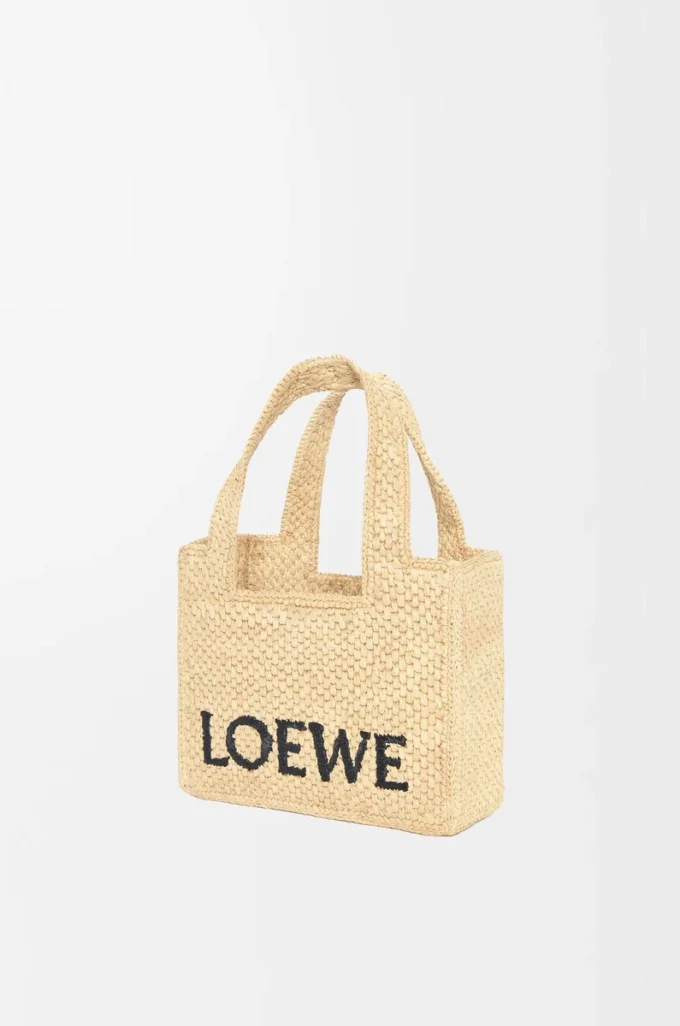 Mini bolso LOEWE Font en rafia natural Mini bolso LOEWE Font en rafia natural