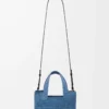 Mini bolso tote LOEWE Font en rafia azul claro Mini bolso tote LOEWE Font en rafia azul claro