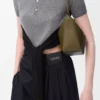 Mini Hammock hobo en piel de becerro clásica Dark Khaki Mini Hammock hobo en piel de becerro clásica Dark Khaki