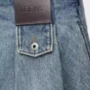 Minifalda de denim Denim lavado Minifalda de denim Denim lavado