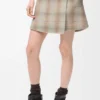 Minifalda de mezcla de lana y cachemira Beige Minifalda de mezcla de lana y cachemira Beige