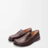 Mocasines Campo en piel de ciervo color Oxblood