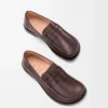 Mocasines Campo en piel de ciervo color Oxblood
