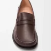 Mocasines Campo en piel de ciervo color Oxblood