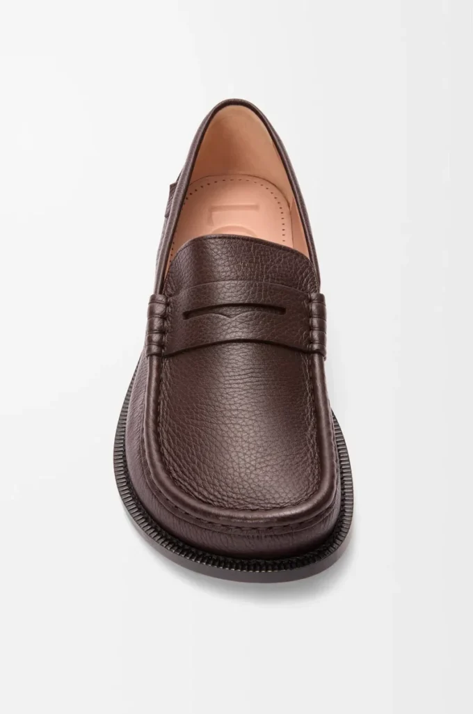 Mocasines Campo en piel de ciervo color Oxblood