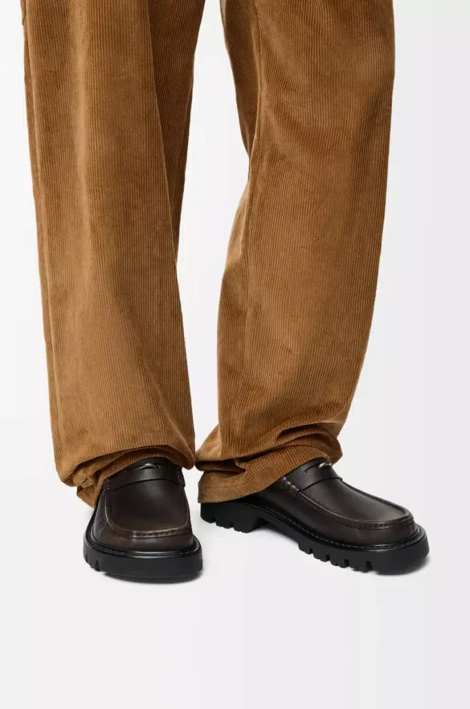 Mocasines Sierra en piel de becerro cepillada Marrón oscuro Mocasines Sierra en piel de becerro cepillada Marrón oscuro
