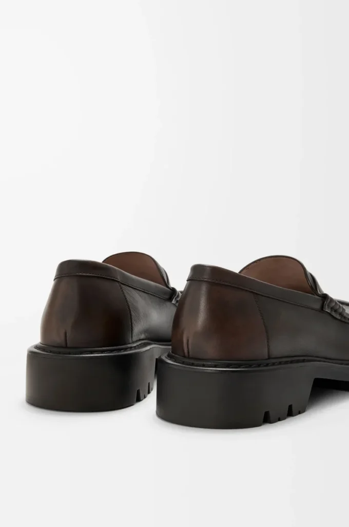 Mocasines Sierra en piel de becerro cepillada Marrón oscuro Mocasines Sierra en piel de becerro cepillada Marrón oscuro