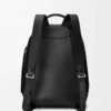 Mochila Flamenco en piel de becerro flexible y brillante. Negro