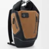 Mochila Flex con cierre enrollable en lona y ante Negro/Oro oscuro Mochila Flex con cierre enrollable en lona y ante Negro/Oro oscuro