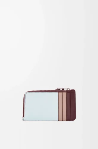 Monedero Puzzle en piel de becerro clásica Frozen/Dark Burgundy