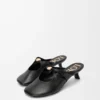 Mule Pebble Soft en piel de cordero napa Black Mule Pebble Soft en piel de cordero napa Black