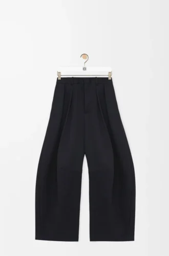 Pantalones acampanados de algodón y seda Negro