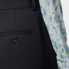 Pantalones acampanados de algodón y seda Negro Pantalones acampanados de algodón y seda Negro