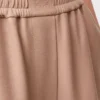 Pantalones acampanados de piel de cordero napa Beige Pantalones acampanados de piel de cordero napa Beige