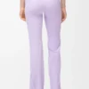 Pantalones bootleg suaves de jersey técnico lila Pantalones bootleg suaves de jersey técnico lila