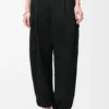 Pantalones cargo de algodón y seda Negro