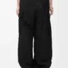 Pantalones cargo de algodón y seda Negro