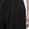 Pantalones cargo de algodón y seda Negro