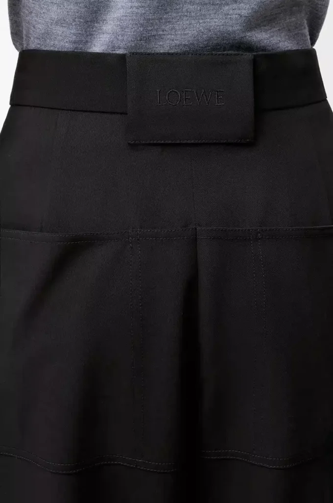 Pantalones cargo de lana Negro Pantalones cargo de lana Negro
