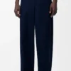 Pantalones carpintero de algodón azul marino Pantalones carpintero de algodón azul marino