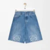 Pantalones cortos Anagram en denim Denim lavado