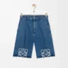 Pantalones cortos Anagram en denim Jeans Blue Pantalones cortos Anagram en denim Jeans Blue