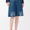 Pantalones cortos Anagram en denim Jeans Blue Pantalones cortos Anagram en denim Jeans Blue