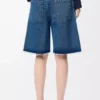 Pantalones cortos Anagram en denim Jeans Blue Pantalones cortos Anagram en denim Jeans Blue