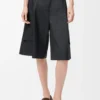 Pantalones cortos cargo de lana Gris oscuro Pantalones cortos cargo de lana Gris oscuro