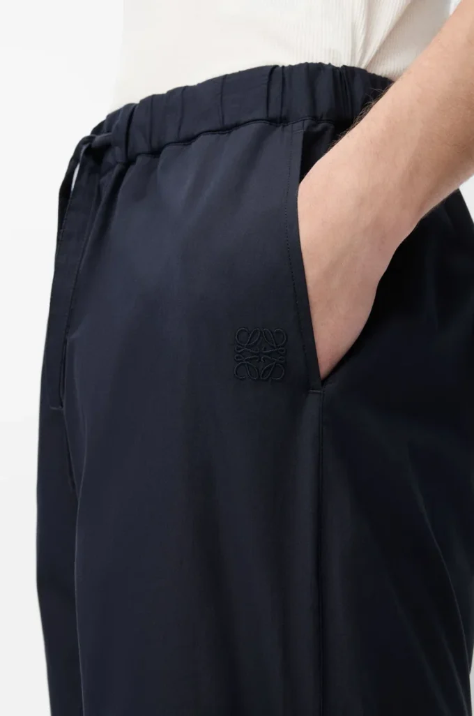 Pantalones cortos de algodón azul marino oscuro/azul claro Pantalones cortos de algodón azul marino oscuro/azul claro