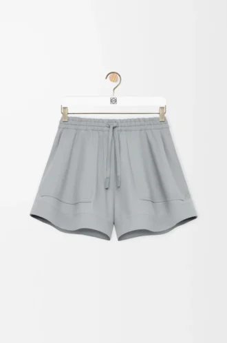 Pantalones cortos de algodón gris claro