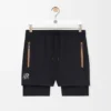 Pantalones cortos de alto rendimiento en tejido técnico negro