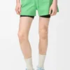 Pantalones cortos de alto rendimiento en tejido técnico verde