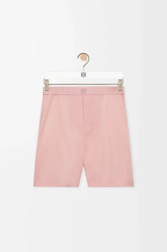 Pantalones cortos de lana color coral