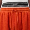 Pantalones cortos de mezcla de lana Naranja/Blanco