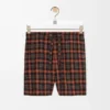 Pantalones cortos de mezcla de lana naranja/negro